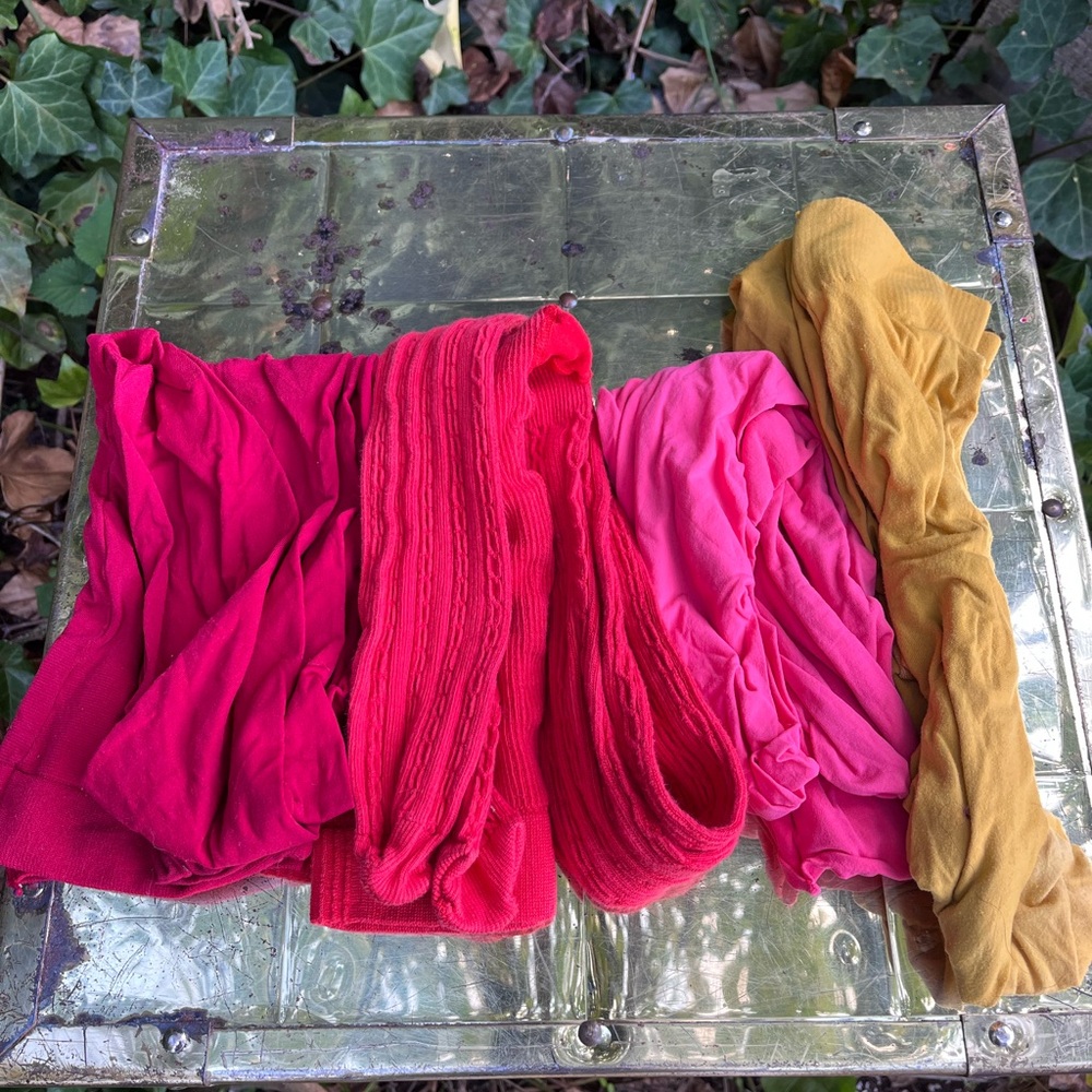 Vibrant Pink and Yellow Tights Bundle